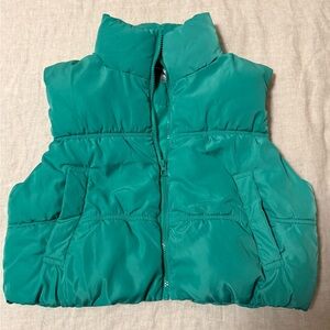 H&M women’s Green Puffer Vest